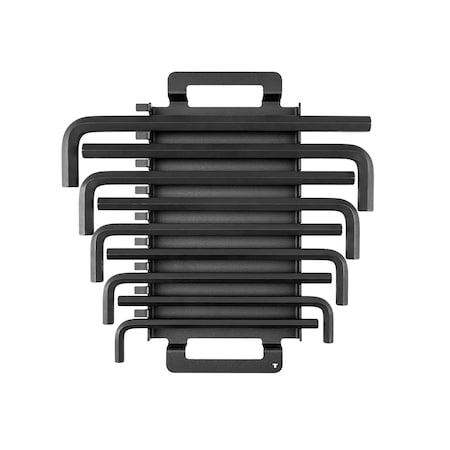 Tekton Flat End Hex L-Key Set with Rack, 9-Piece (11-19 mm) KLX92201